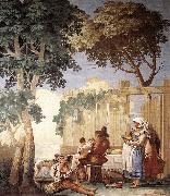TIEPOLO, Giovanni Domenico Family Meal  kjh oil painting reproduction